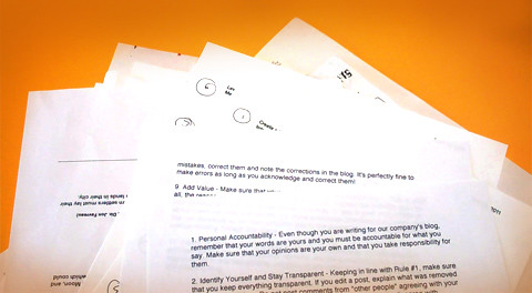 An Excerpt from our Blogging Policy